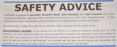 safety advice